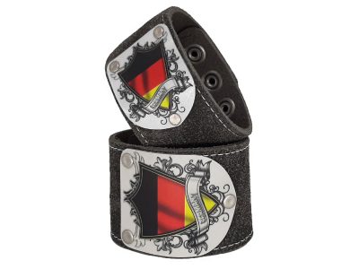 Armband mit Deutschland Wappen Silbergrau