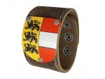 Armband Kärnten Traditionell Rustico braun mit Wappen