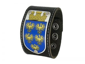 Armband Niederösterreich Leder schwarz 4cm breit