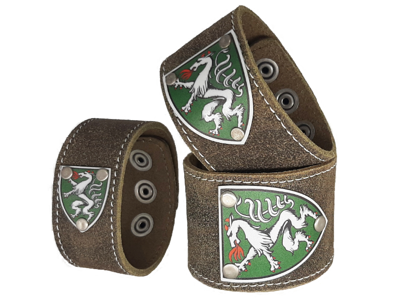 Armband mit Steiermark Wappen Rustico Trachtenbraun