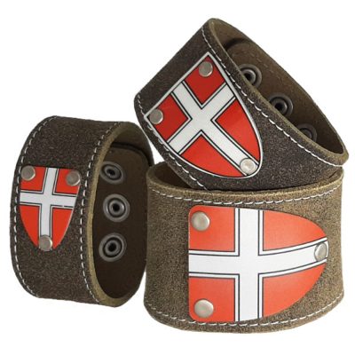 Armband mit Wiener Wappen in Rustico Trachtenbraun