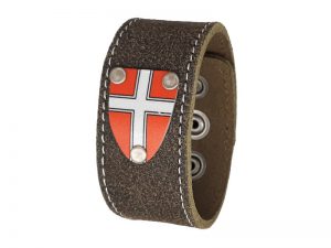 Damen Trachtenarmband mit Wien Wappen Trachtenbraun Rustico 3cm breit