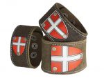 Armband mit Wiener Wappen Rustico Trachtenbraun
