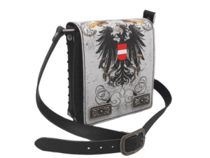 Ledertasche mit Österreich Wappen Adler