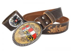 Salzburg Gürtel Premium mit Gratis Österreich Armband