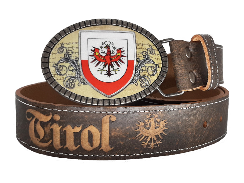 Trachtengürtel Tirol Premium braun